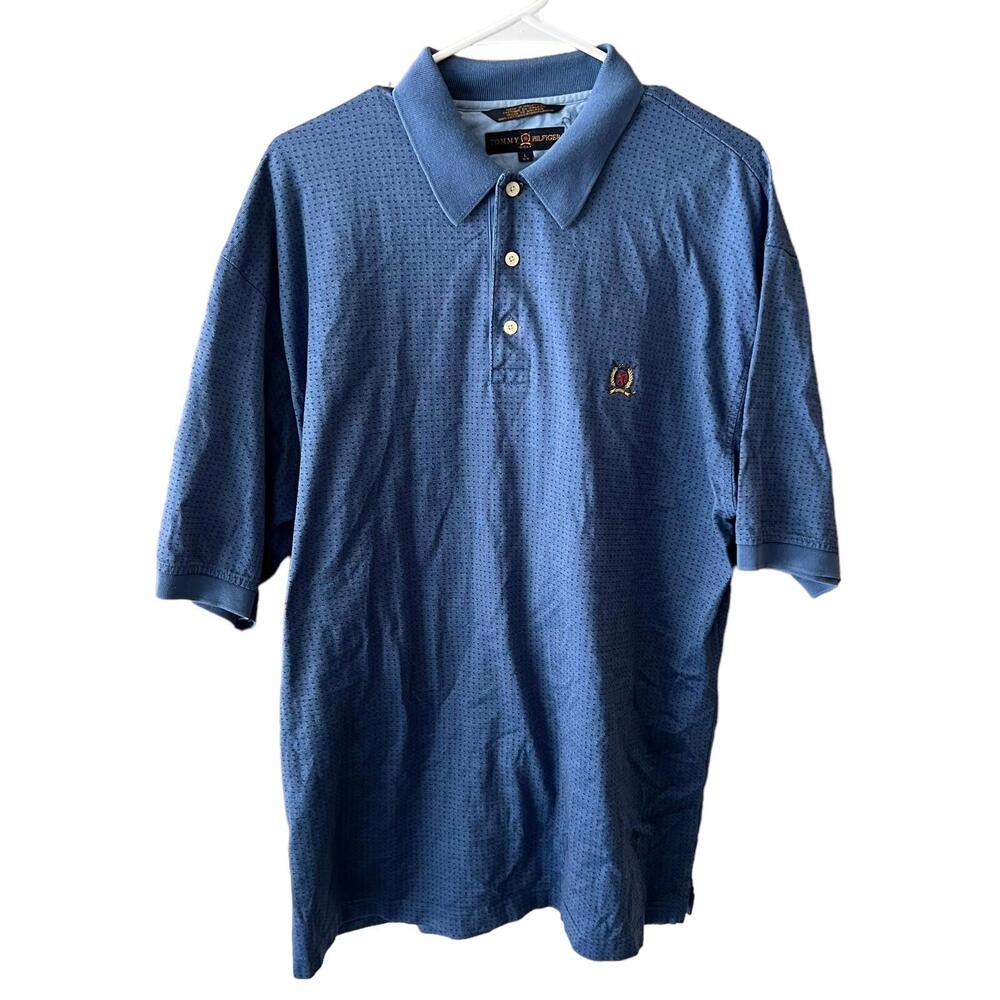 Tommy Hilfiger Blue Polo Shirt Mens L